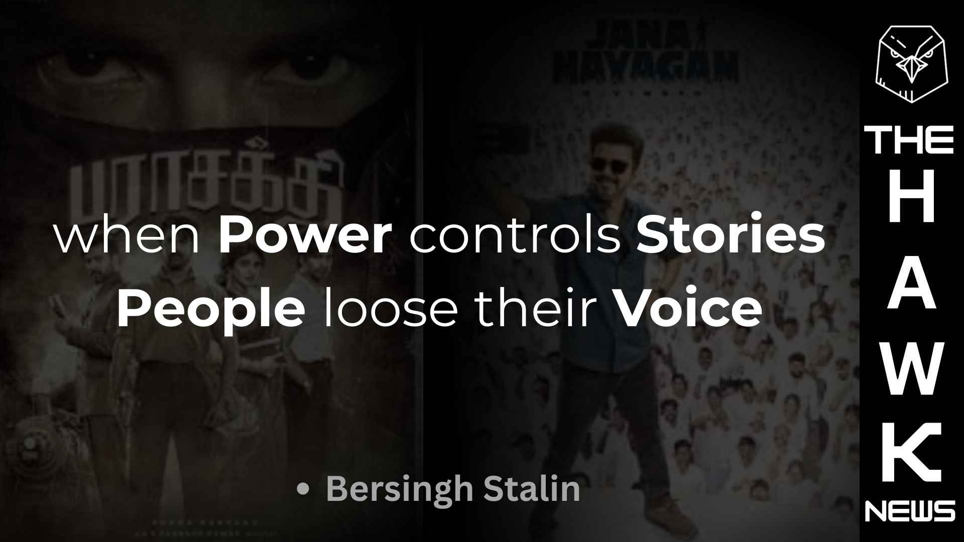 When Power Controls Stories, People Loose their Voice !!