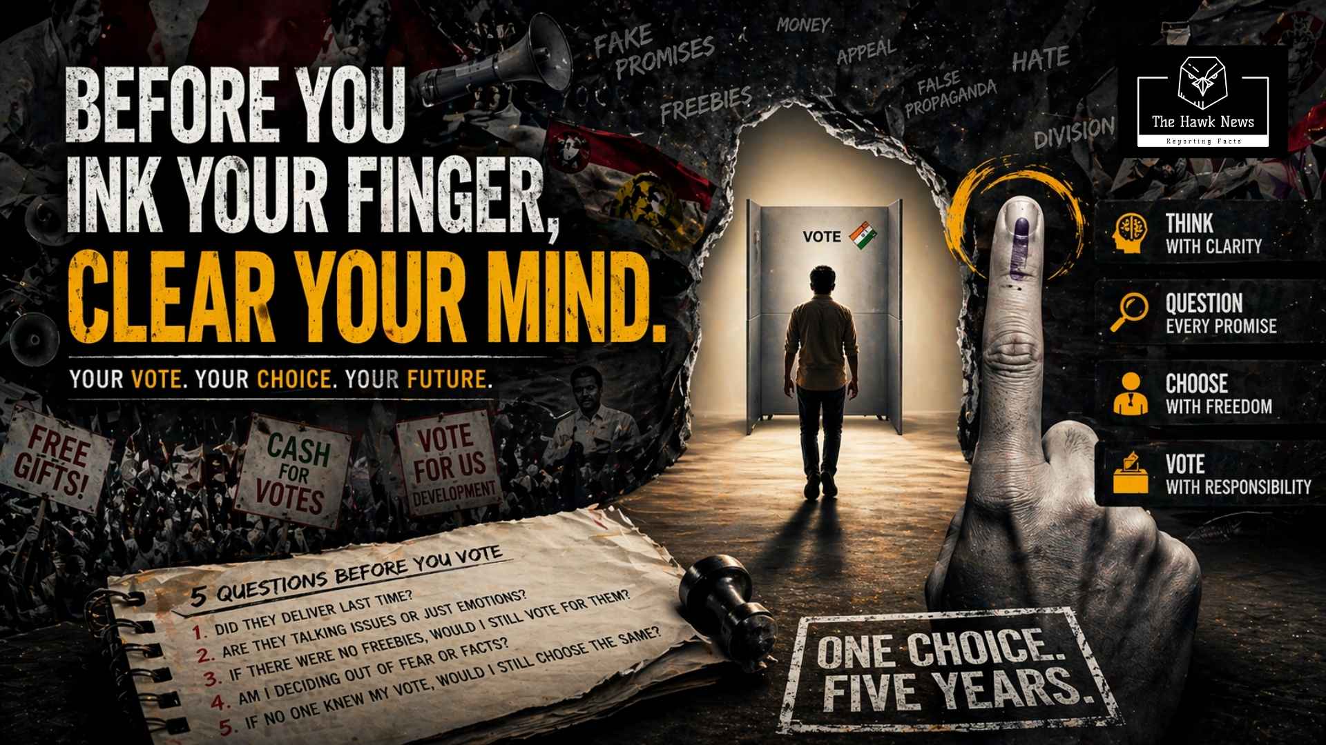 Before You Ink Your Finger! Clear Your Mind!!