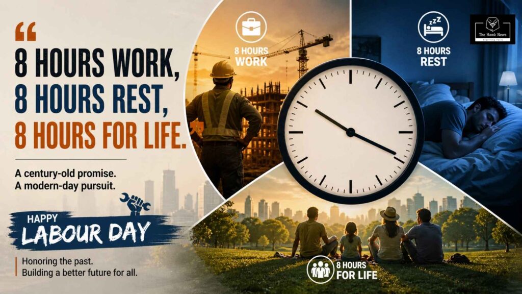 8hours of work rest and life