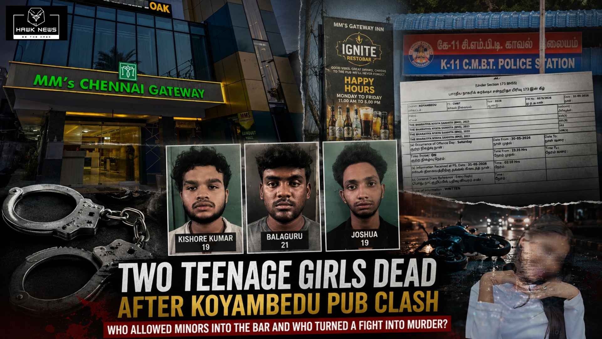 Two Teenage Girls Dead After Koyambedu Pub Clash: Who Allowed Minors Into the Bar and Who Turned a Fight Into Murder?